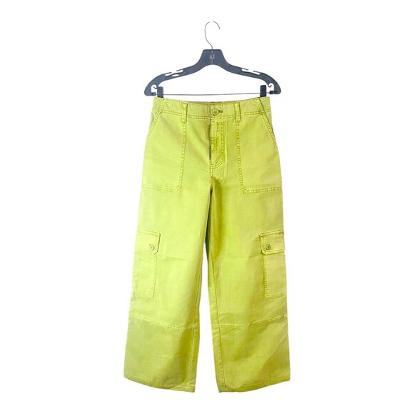 Lime Green Utility Chic — B.P. Cargo Pants (Size 6) - Picture 4 of 17